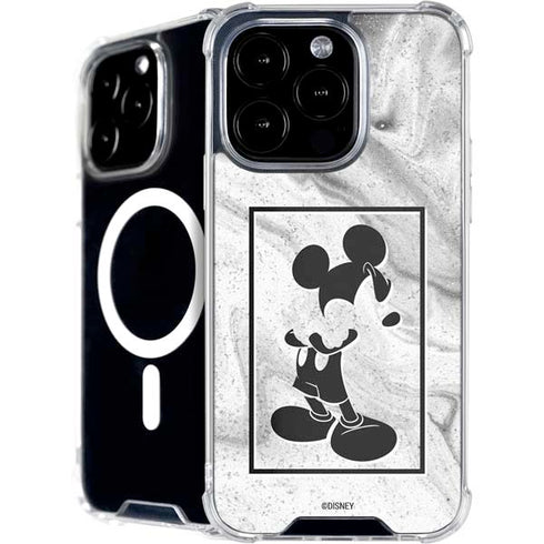 Disney Mickey Mouse Shape on Marble iPhone 16 Pro MagSafe Case